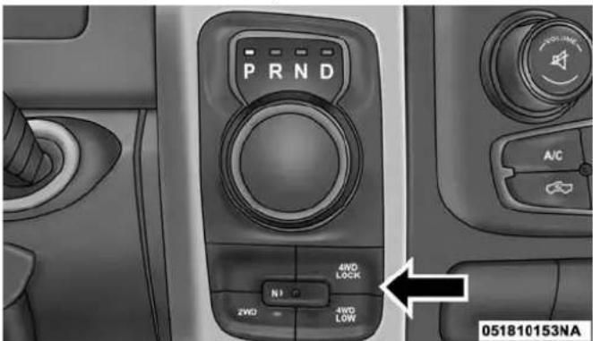 PRND 4WD LOCK N1 Q 2WD 4WD LOW A/C 051810153NA