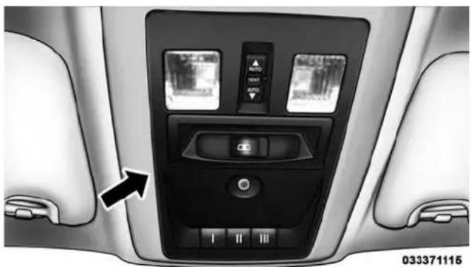 RAM 2500 (2015) - OVERHEAD CONSOLE — IF EQUIPPED - 1