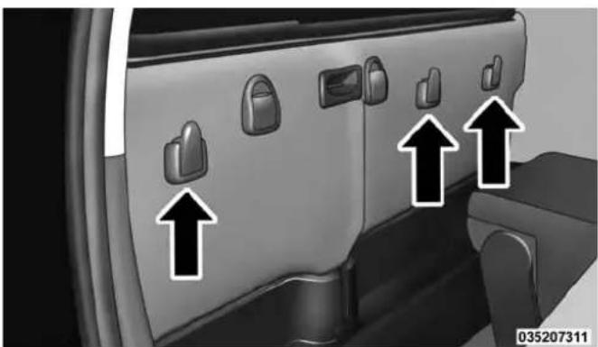 RAM 2500 (2015) - Plastic Grocery Bag Retainers (Regular Cab Models) - 1