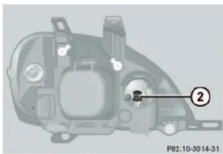 Mercedes-Benz ML-Class (2003) - Replacing bulbs - 2