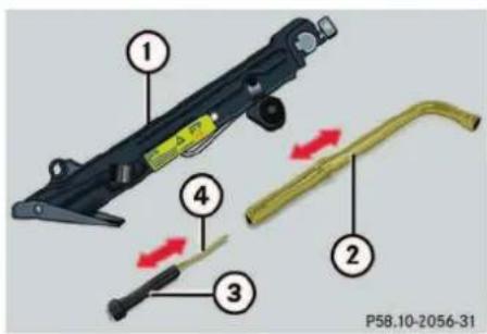 Mercedes-Benz ML-Class (2003) - Vehicle tool kit - 3