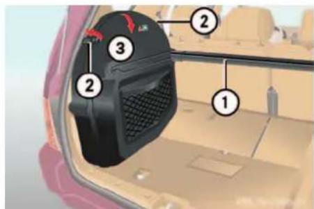 Mercedes-Benz ML-Class (2003) - Removing spare wheel with collapsible tire (ML 55 AMG) - 1