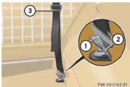 Mercedes-Benz ML-Class (2003) - Installation behind the front seats - 1