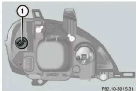 Mercedes-Benz ML-Class (2003) - Replacing bulbs - 3