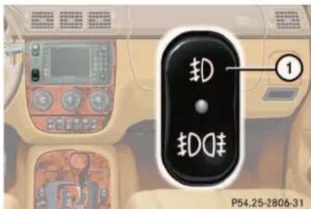 Mercedes-Benz ML-Class (2003) - Deactivating night security illumination temporarily - 1