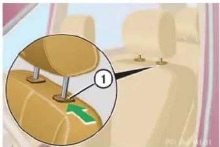 Mercedes-Benz ML-Class (2003) - Removing head restraint - 1