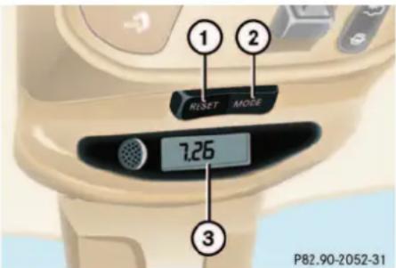 Mercedes-Benz ML-Class (2003) - Trip computer\* - 1