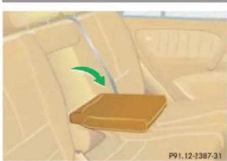 Mercedes-Benz ML-Class (2003) - Closing the cup holder - 1