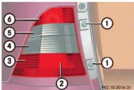 Mercedes-Benz ML-Class (2003) - Tail lamp assemblies - 1