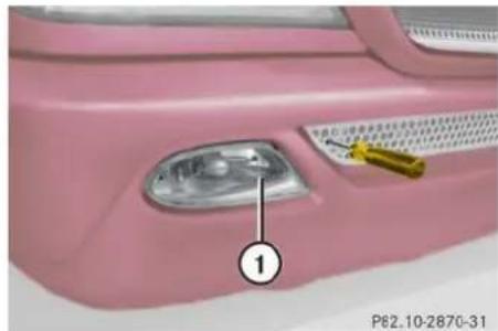 Mercedes-Benz ML-Class (2003) - Replacing bulbs - 1
