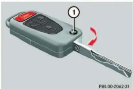 Mercedes-Benz ML-Class (2003) - Unlocking the driver's door - 1
