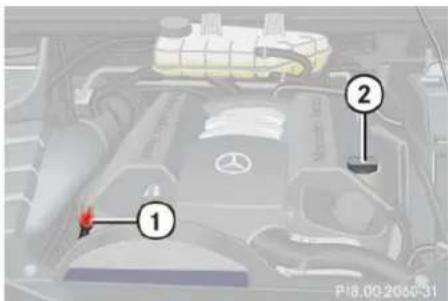Mercedes-Benz ML-Class (2003) - Engine compartment - 1