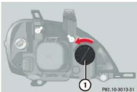Mercedes-Benz ML-Class (2003) - Replacing bulbs - 1