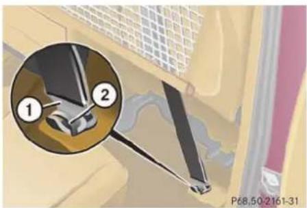 Mercedes-Benz ML-Class (2003) - Tightening partition net - 2