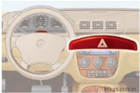 Mercedes-Benz ML-Class (2003) - Hazard warning flasher - 1