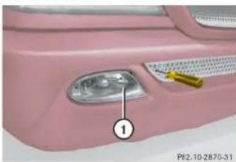 Mercedes-Benz M-Class (2004) - Replacing bulbs - 1