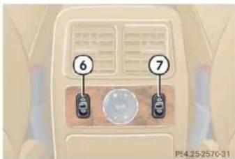 Mercedes-Benz M-Class (2004) - Opening and closing the side windows - 2