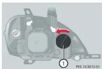 Mercedes-Benz M-Class (2004) - Replacing bulbs - 1