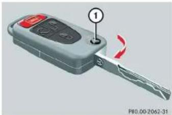 Mercedes-Benz M-Class (2004) - Unlocking the driver's door - 1