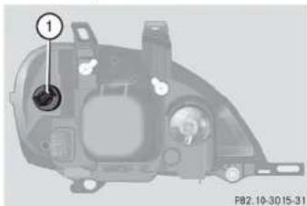 Mercedes-Benz M-Class (2004) - Replacing bulbs - 3