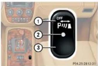 Mercedes-Benz M-Class (2004) - Switching Parktronic system on/off - 1