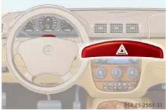 Mercedes-Benz M-Class (2004) - Hazard warning flasher - 1