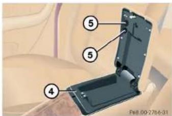 Mercedes-Benz M-Class (2004) - Armrest storage spaces - 2