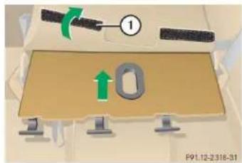 Mercedes-Benz M-Class (2004) - Storing cargo floor plates - 1