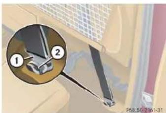 Mercedes-Benz M-Class (2004) - Tightening partition net - 2