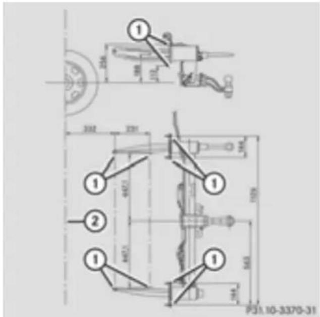 Mercedes-Benz GLE-Class AMG (2017) - Maximum drawbar noseweight - 1
