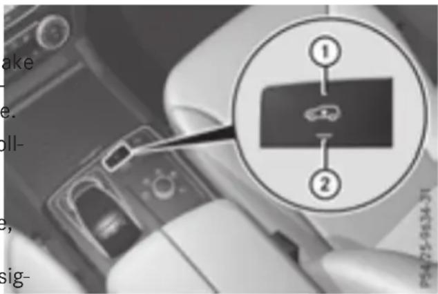 Mercedes-Benz GLE-Class AMG (2017) - Setting the raised vehicle level - 1