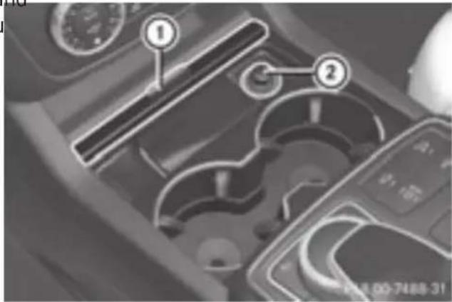 Mercedes-Benz GLE-Class AMG (2017) - Rear-compartment ashtray - 2
