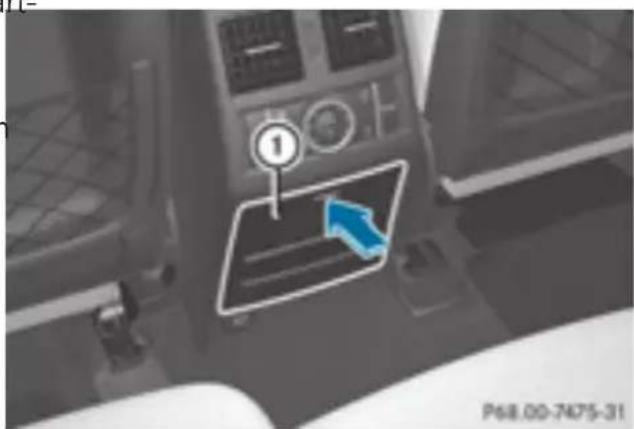 Mercedes-Benz GLE-Class AMG (2017) - \$stowage compartment in the rear center console - 1