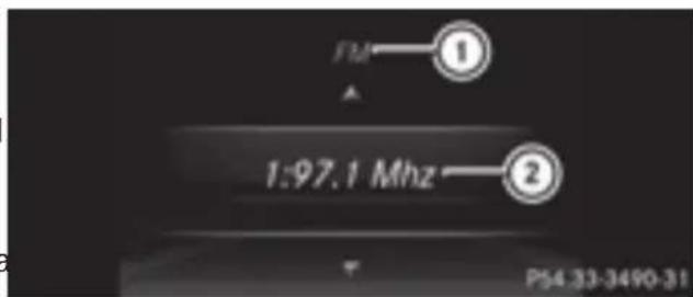 Mercedes-Benz GLE-Class AMG (2017) - Selecting a radio station - 1