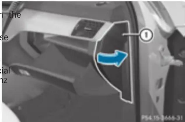 Mercedes-Benz GLE-Class AMG (2017) - Dashboard fuse box - 1