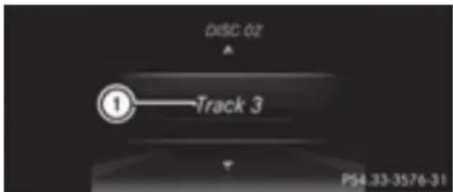 Mercedes-Benz GLE-Class AMG (2017) - Operating an audio player or audio media - 1