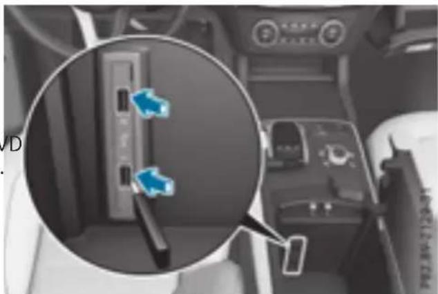 Mercedes-Benz GLE-Class AMG (2017) - Connecting USB devices - 1