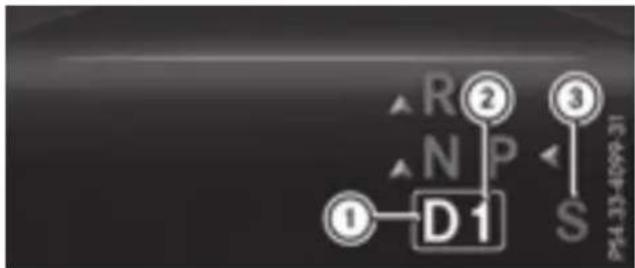 Mercedes-Benz GLE-Class AMG (2017) - Transmission position and drive program display - 1