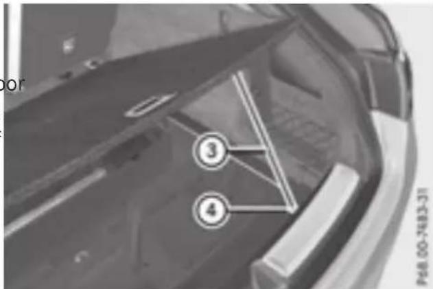 Mercedes-Benz GLE-Class AMG (2017) - Opening/closing the cargo compartment floor - 2