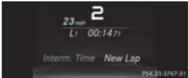 Mercedes-Benz GLE-Class AMG (2017) - Displaying the intermediate time - 1