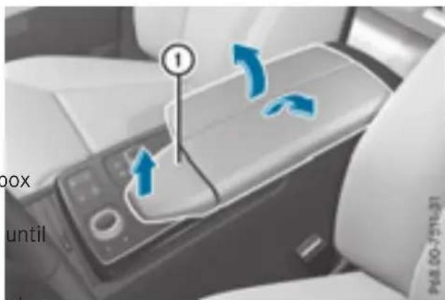 Mercedes-Benz GLE-Class AMG (2017) - Stowage compartment under the arm rest - 1