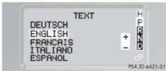 Mercedes-Benz G-Class (2004) - Selecting language - 1