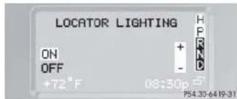 Mercedes-Benz G-Class (2004) - Setting locator lighting - 1