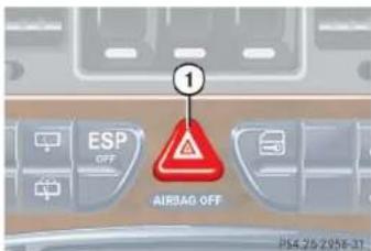 Mercedes-Benz G-Class (2004) - Hazard warning flasher - 1