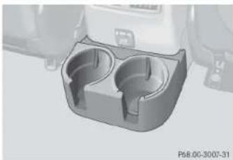 Mercedes-Benz G-Class (2004) - Cup holder in rear passenger footwell Parcel net in front passenger footwell - 1