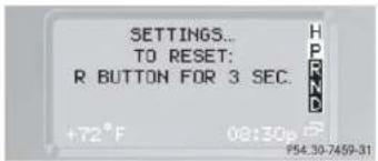Mercedes-Benz G-Class (2004) - Settings menu - 1