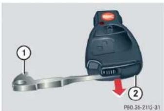 Mercedes-Benz G-Class (2004) - Unlocking/locking in an emergency - 1