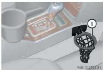 Mercedes-Benz G-Class (2004) - Cup holder in front passenger footwell - 1