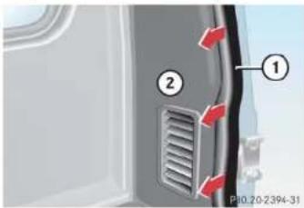 Mercedes-Benz G-Class (2004) - Fuel filler flap - 1