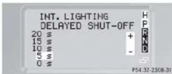 Mercedes-Benz G-Class (2004) - Interior lighting delayed switch-off - 1